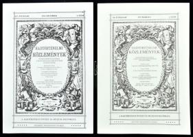 Hadtörténelmi Közlemények 4 db száma: 107. évf. 4. sz., 108. évf. 4. sz., 110. évf. 1-2. sz. Bp., 19...