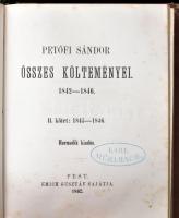 Petőfi Sándor újabb költeményei 1-2, 3-4. Pest, 1861-1862, Emich Gusztáv. Kiadói egészvászon kötés, ...