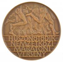 1981. "Szeged 1981 / Huszonötödik Nemzetközi Maratoni Verseny" kétoldalas, bronz futósport...