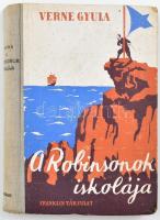 Verne Gyula: A Robinsonok iskolája. Ford.: Visi Imre. Bp., én., Franklin. Negyedik kiadás. Szövegközti fekete-fehér képekkel illusztrált. Kiadói félvászon-kötés, kopott borítóval, foltos, intézményi bélyegzővel.