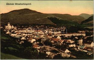 Körmöcbánya, Kremnitz, Kremnica; látkép. Ritter Lipót J. kiadása / general view