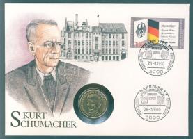 NSZK 1979D 2M (aranyozott) érmés borítékon, alkalmi bélyegzős bélyeggel T:1