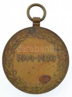 Ausztria 1932. "Osztrák Háborús Emlékérem" bronz emlékérem mellszalag nélkül T:2 patina 
...