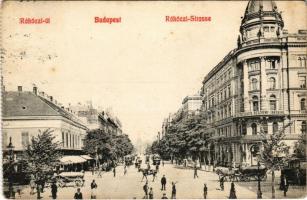 1910 Budapest VIII. Rákóczi út, Hollandi Életbiztosító Részvénytársaság, villamos (EK)