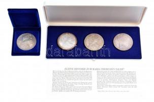 Ausztria 1780SF Tallér Ag "Mária Terézia" utánveret (4x) három darab közös dísztokban, ném...