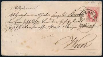 1867 5kr díjjegyes levél POZSONY - Wien