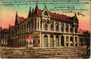 1915 Szekszárd, Magy. kir. pénzügyigazgatóság és adóhivatal, Tolna megyei takarék és hitelbank. Kaszás Sándor kiadása (szakadás / tear)