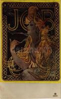 Job (Cigarette paper advertisement). Czech Art Nouveau s: Alfons Mucha