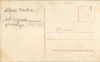 Job (Cigarette paper advertisement). Czech Art Nouveau s: Alfons Mucha