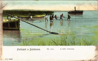 Balaton, Halászat a Balatonon III. rész. A háló behúzása