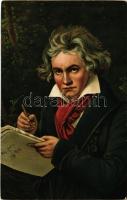 Ludwig van Beethoven. Stengel litho s: J. K. Stieler