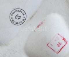 Cluj Napoca - Kolozsvár: Horgász. Kézzel festett, jelzett, román biszkvit porcelán figura. Hibátlan,...