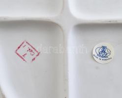 Cluj Napoca - Kolozsvár: Virágáruslány. Kézzel festett, jelzett, román biszkvit porcelán figura. Hib...