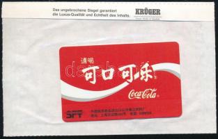 Kína Shanghai, Coca-Cola, 25 Yuan használatlan telefonkártya.