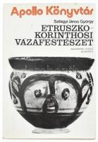 Szilágyi János György: Etruszko-korinthosi vázafestészet. Bp., 1975, Akadémiai Kiadó. Fekete-fehér képekkel illusztrálva. Kiadói papírkötés.