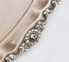 Ezüst (Ag) tálca, jelzett, 40x30cm, nettó: 710g