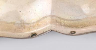 Ezüst (Ag) tálca, jelzett, 21,5x21,5cm, nettó: 315g