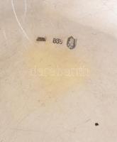 Ezüst (Ag) tálca, jelzett, 22x13cm, nettó: 178g