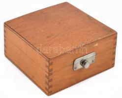 Carl Zeiss Jena K15x mikroszkóp nagyítólencse, jó állapotban, fa tokban