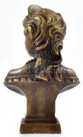 Erzsébet királyné (Sissi, Sisi) bronz büszt, jelzett, m: 12 cm