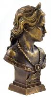Erzsébet királyné (Sissi, Sisi) bronz büszt, jelzett, m: 12 cm
