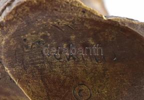 Erzsébet királyné (Sissi, Sisi) bronz büszt, jelzett, m: 12 cm