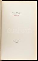 Omár Khájjám: Rubáiját. Fordította: Szabó Lőrinc. Szász Endre rézkarcaival illusztrált. Az utószót é...