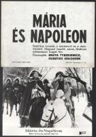 cca 1966 ,,Mária és Napoleon" című lengyel film jelenetei és szereplői, 13 db vintage produkciós filmfotó, ezüst zselatinos fotópapíron, kisebb hibákkal, + hozzáadva 1 db szöveges kisplakát, 18x24 cm