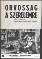 1966 ,,Orvosság a szerelemre" című lengyel film jelenetei és szereplői, 13 db vintage produkciós filmfotó, ezüst zselatinos fotópapíron, kisebb hibákkal, + hozzáadva 1 db szöveges kisplakát, 18x24 cm