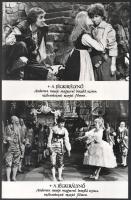 cca 1957 ,,A jégkirálynő" című szovjet film jelenetei és szereplői, 13 db vintage produkciós fi...