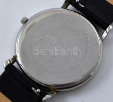 Tissot férfi quartz karóra, karcokkal, dátumkijelzős, működik, d:35mm