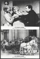 cca 1971 ,,A szép dragonyos hálójában" című csehszlovák film jelenetei és szereplői, 13 db vint...