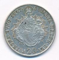 1847B 20kr Ag "V. Ferdinánd" T:2- patina
Hungary 1847B 20 Kreuzer Ag "Ferdinand V&qu...