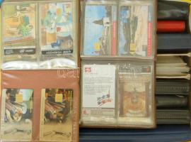 732db Magyar telefonkártya és 181db külföldi jobb tételekkel 10db berakóban illetve 2db csomagban