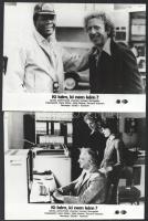 1982 ,,Ki kém, ki nem kém? című amerikai film jelenetei és szereplői (köztük Gene Wilder, Gilda Radner, Richard Widmark), 8 db vintage produkciós filmfotó, ezüst zselatinos fotópapíron, 18x24 cm
