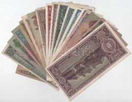 Vegyes 18db-os pengő bankjegy tétel, mind különféle T:III,III-