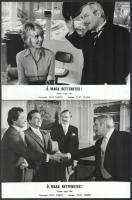1972 ,,Ó, maga rettenetes című angol film jelenetei és szereplői (köztük Dick Emery), 21 db vintage produkciós filmfotó, ezüst zselatinos fotópapíron, 18x24 cm és 24x18 cm