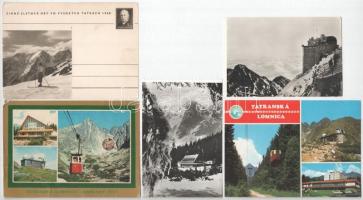 MAGAS-TÁTRA - 24 db modern képeslap + 1 díjjegyes lap / Vysoké Tatry (High Tatras) - 24 modern postcards + 2 Ga.