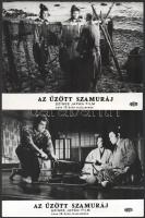 cca 1971 ,,Az űzött szamuráj" című japán film jelenetei és szereplői, 13 db vintage produkciós filmfotó, ezüst zselatinos fotópapíron, 18x24 cm