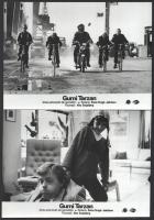 cca 1981 ,,Gumi Tarzan" című dán film jelenetei és szereplői, 8 db vintage produkciós filmfotó, ezüst zselatinos fotópapíron, 18x24 cm