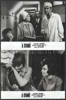 cca 1985 előtt, ,,A gyanú" című csehszlovák bűnügyi film jelenetei és szereplői, 9 db vintage p...