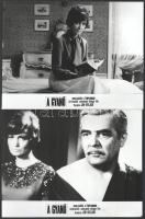 cca 1985 előtt, ,,A gyanú" című csehszlovák bűnügyi film jelenetei és szereplői, 9 db vintage p...