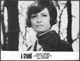 cca 1985 előtt, ,,A gyanú" című csehszlovák bűnügyi film jelenetei és szereplői, 9 db vintage p...