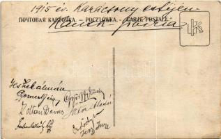 1915 Osztrák-magyar katonák egy szibériai hadifogoly táborban karácsony estéjén / WWI K.u.k. militar...