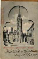 1900 Budapest I. Mátyás templom. Divald Károly 149. (kis szakadás / small tear)