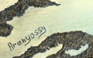 Aranyossy jelzéssel: Táj. Vegyes technika, vászon, 80x60 cm