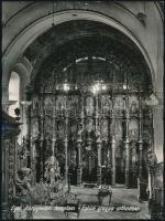 cca 1938 Eger, görögkeleti templom belső tere, vintage fotó feliratozva, 24x18 cm