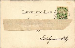 1905 Brassó, Kronstadt, Brasov; Fehér- és Fekete-torony / Weisser u. schwarzer Turm / towers (EK)