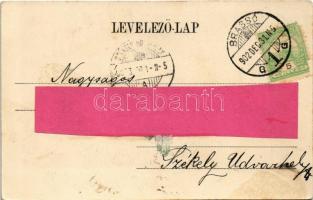 1902 Brassó, Kronstadt, Brasov; Árpád szobor, Millenniumi emlékmű, Bethlen-barlang. Ciurcu könyvkere...