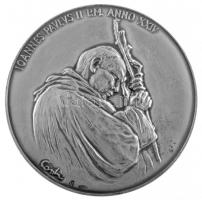 Vatikán DN (~2002/2003) "II. János Pál" jelzett Ag kétoldalas emlékérem, 1453/6000 peremen...